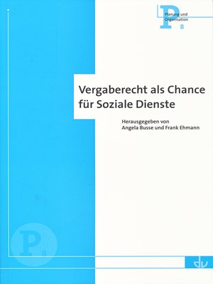 cover image of Vergaberecht als Chance für Soziale Dienste